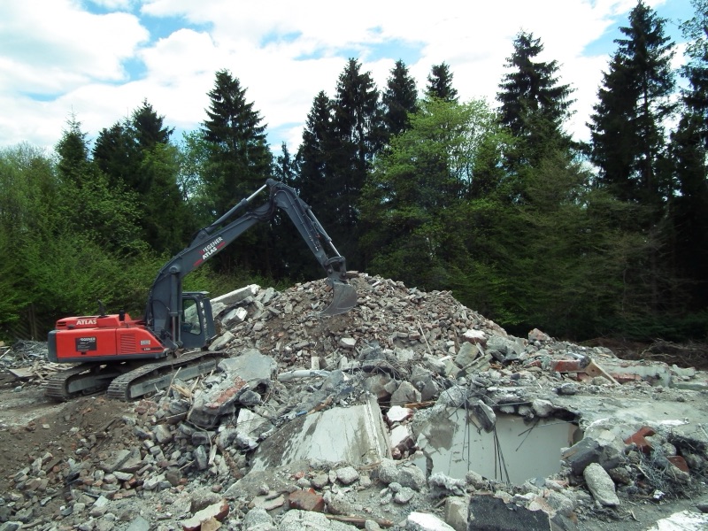Die alte Villa in Winterberg vor dem Abbruch